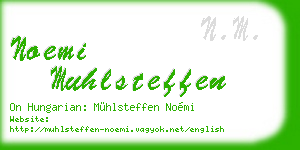 noemi muhlsteffen business card