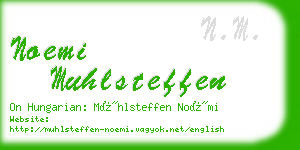 noemi muhlsteffen business card